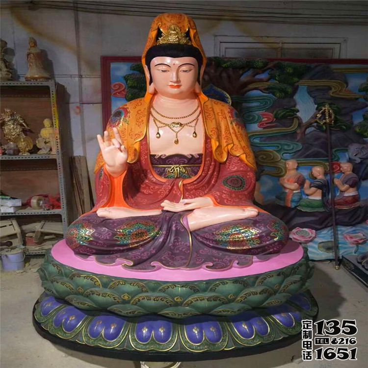 玻璃鋼彩繪寺廟大型景觀(guān)菩薩觀(guān)音雕塑 玻璃鋼彩繪寺廟大型景觀(guān)菩薩觀(guān)音雕塑
