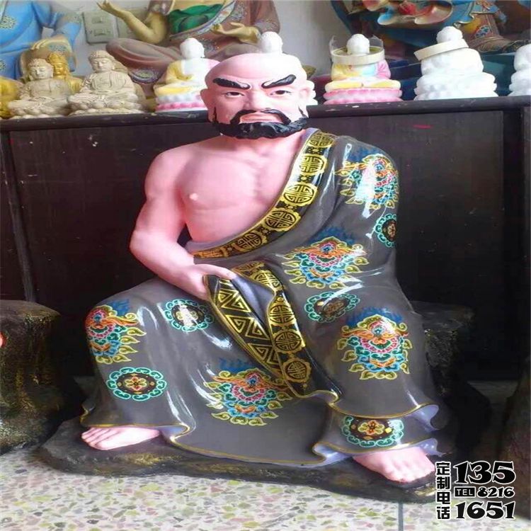 寺廟景區(qū)玻璃鋼彩繪十八羅漢雕塑 寺廟景區(qū)玻璃鋼彩繪十八羅漢雕塑